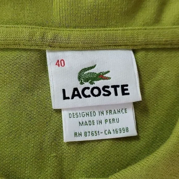 LACOSTE polo shirt 👕 size 40 - Picture 2 of 4